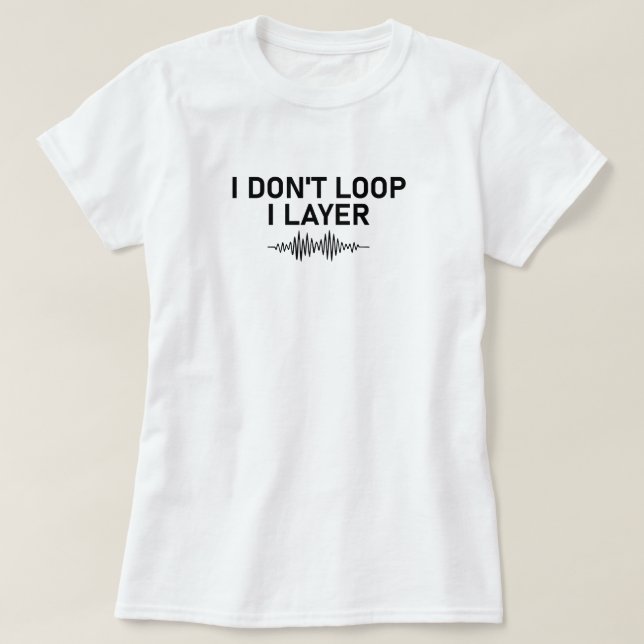 Jag slingrar mig inte i Lagrar minimal musik T Shirt (Design framsida)