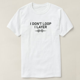 Jag slingrar mig inte i Lagrar minimal musik T Shirt