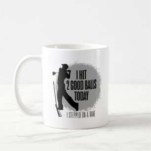 Jag slog 2 bra bollar idag - rolig golf kaffemugg