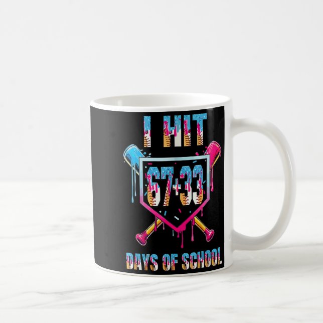 Jag slog 67+33 100 dagar av skolans pojkars basebo kaffemugg (Höger)