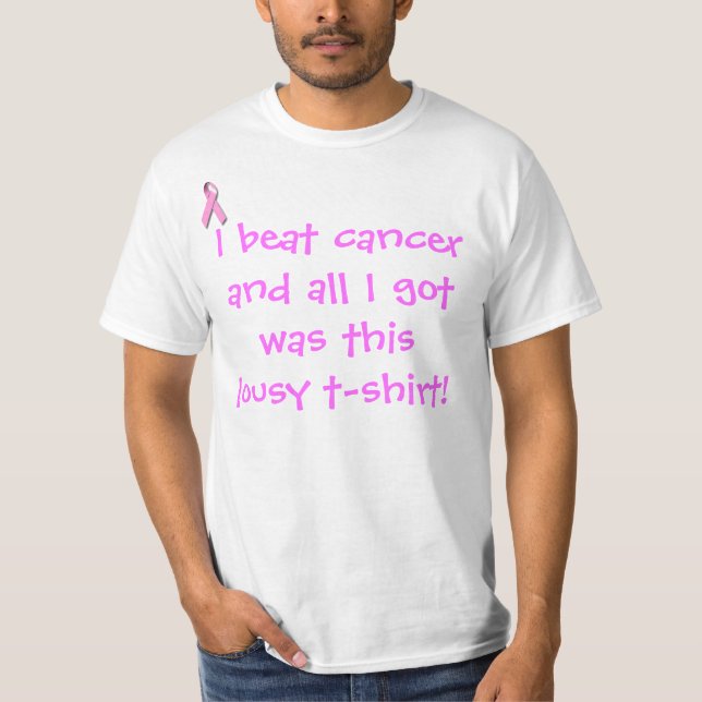 Jag slog cancer och allt jag har var... tee (Framsida)