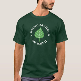 Jag slog mig själv Basic Mörk T-Shirt