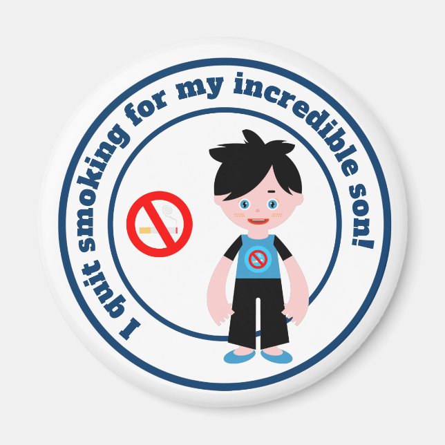 Jag slutade för min son magnet (Framsidan)