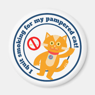 Jag slutade röka för min katt magnet