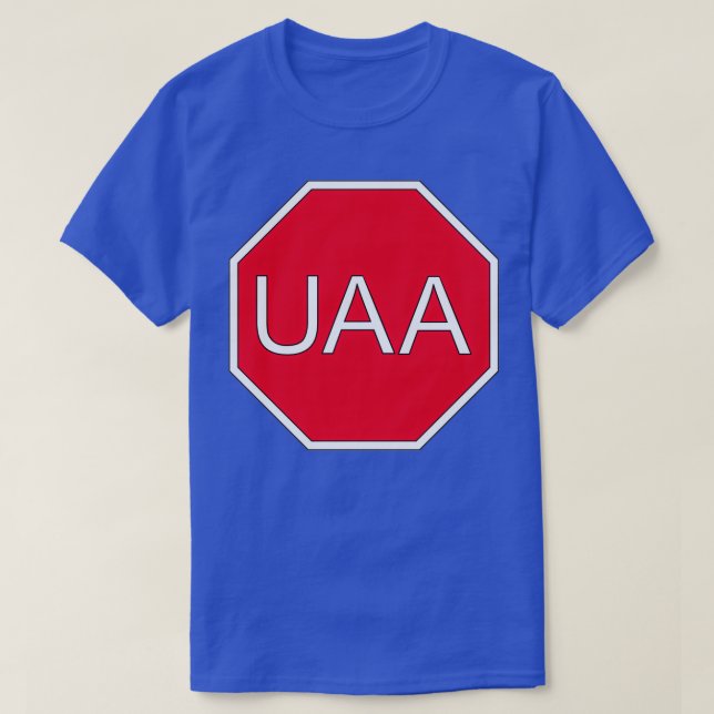 Jag slutar för UAA T Shirt (Design framsida)