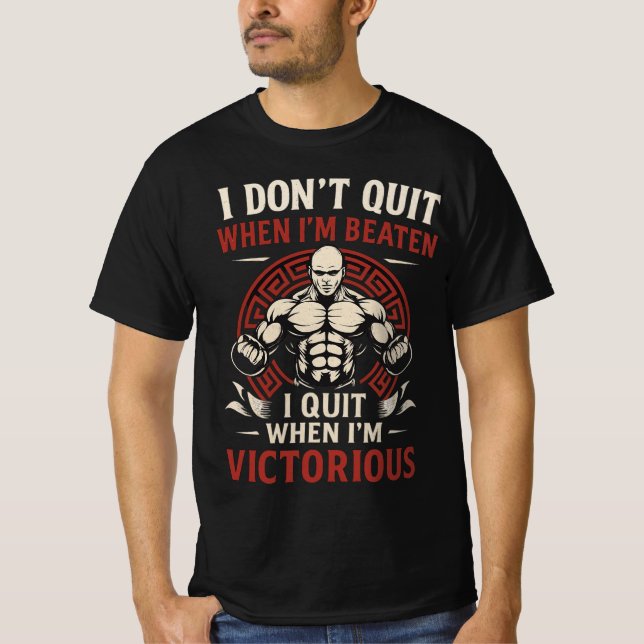 Jag slutar inte förrän viktorious T-Shirt (Framsida)