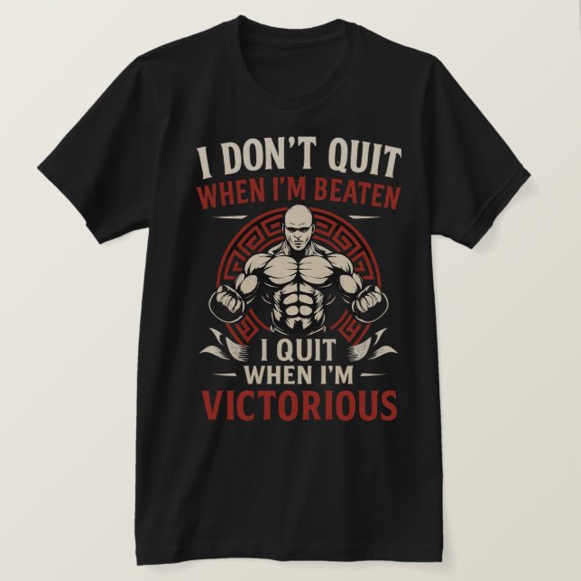 Jag slutar inte förrän viktorious T-Shirt (Design framsida)