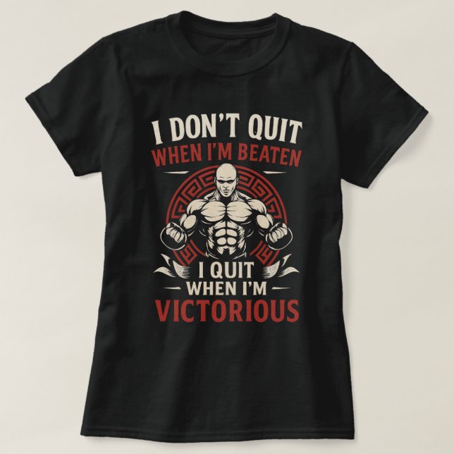 Jag slutar inte förrän viktorious T-Shirt (Design framsida)