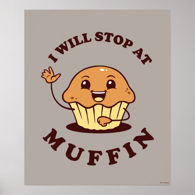 Jag slutar med Muffin Poster (Framsidan)