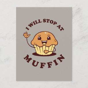 Jag slutar med Muffin Vykort