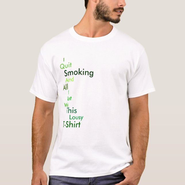Jag slutar röka t shirt (Framsida)