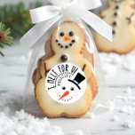 Jag smälter för dig | Frosty Jolly Snö Man jul Runt Klistermärke<br><div class="desc">Fira den magiska och festliga julhelgen med våra helgdag. Vår moderna och visuella helgdag har en egen hand plockade Frosty-karaktär, snö man ansikte. En roligt vismiskt snögubbe som bär top hat, morotnäsa och rosycheckar. En typografisk roligt som säger "Jag smälter för U!" Anpassad med mottagare namn. Alla illustrationer som finns...</div>