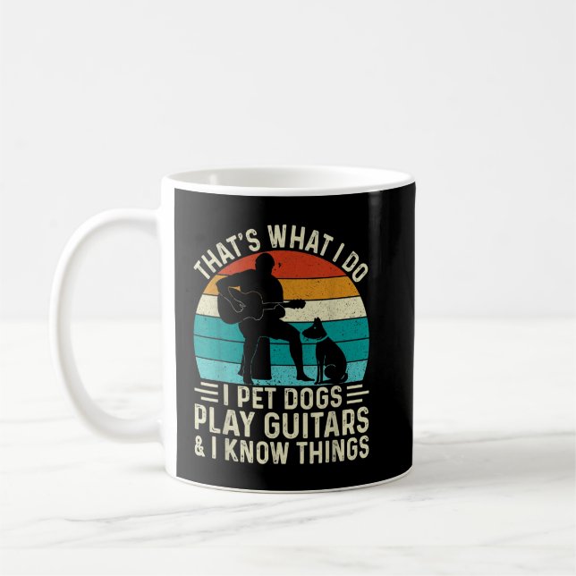 Jag smeker hundar, spelar gitarr och vita saker kaffemugg (Vänster)