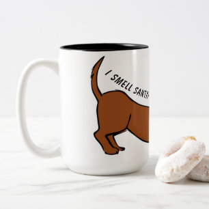 Jag Smell Santa! Dachshund Tecknad Coffee Mugg