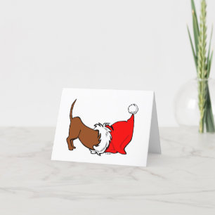 Jag Smell Santa! Doggy-julkort Helgkort