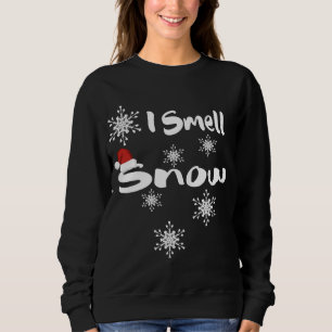 Jag Smell Snö Santa hat söt snöflingor Funny Gift T Shirt