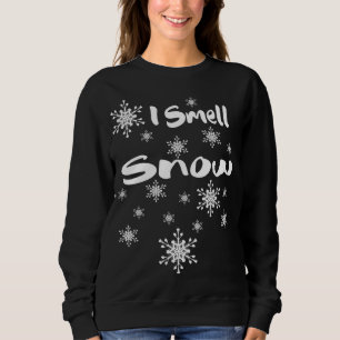 Jag Smell Snö söt snöflingor Funny Gift jul T Shirt