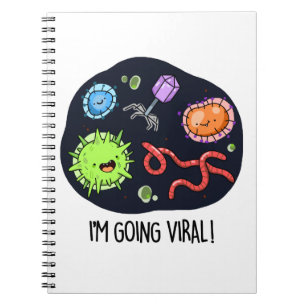 Jag Smitar Rolig Virus Puns Anteckningsbok