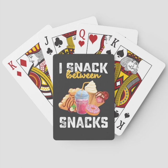 Jag snack mellan Snacks Food Sweet Älskare Casinokort (Baksidan)