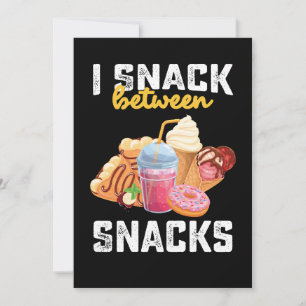 Jag snack mellan Snacks Food Sweet Älskare Inbjudningar