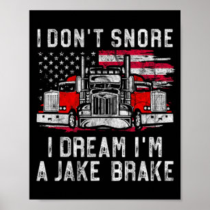 Jag snarkar inte, jag drömmer att jag är en lastbi poster
