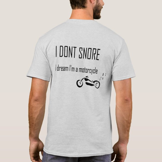 Jag snarkar inte t-shirt (Baksida)