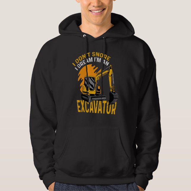 Jag Snore Factory Worker Hoodie (Framsida)