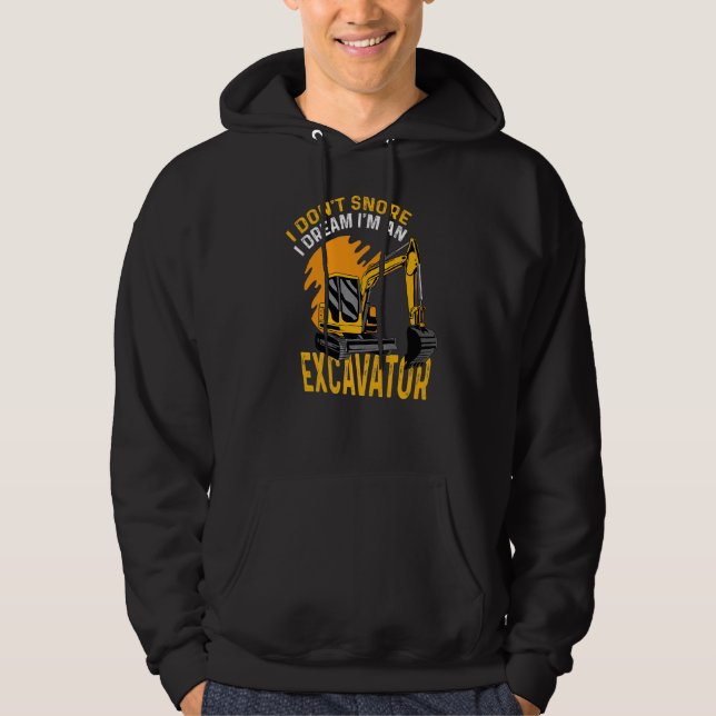 Jag Snore Factory Worker Hoodie (Framsida)