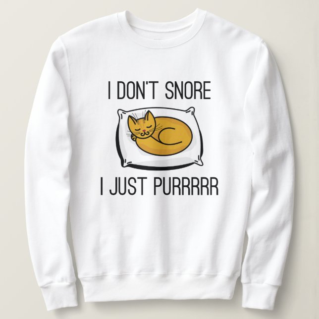 Jag Snore inte T Shirt (Design framsida)