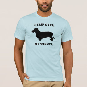 Jag snubblar över min wiener tee shirt