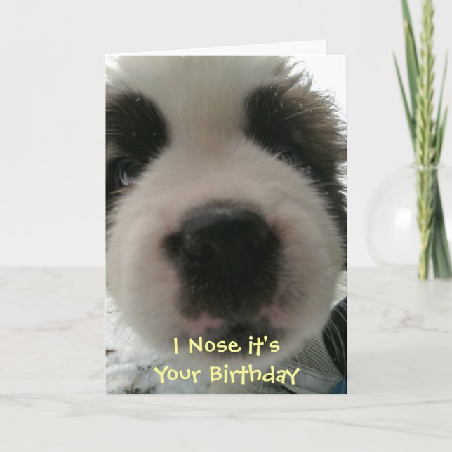 Jag Snusar att det är din Födelsedag Kort (Framsida)