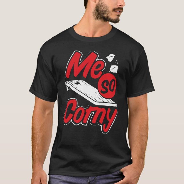 Jag So Corny Cornhole T Shirt (Framsida)