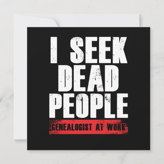 Jag söker en gammal genealoist på Träd-gift Inbjudningar (Framsida)