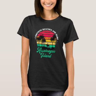 Jag söker stränder och Surfa Assateague Island Sur T Shirt