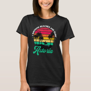 Jag söker stränder och Surfa Astoria Surfing Orego T Shirt