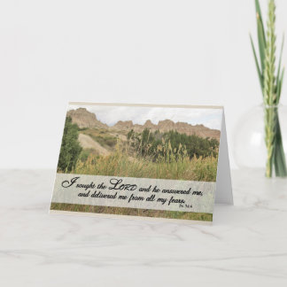 Jag sökte Herren - Skriftkort Kort