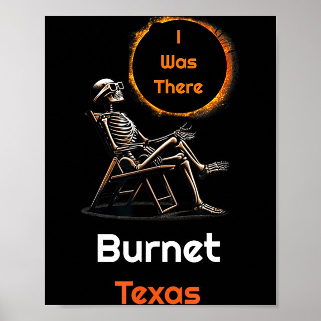 Jag solförmörkelse Burnet Texas där Poster (Framsidan)