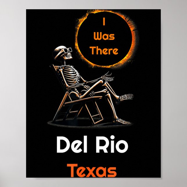 Jag Solförmörkelse Del Rio Texas Poster (Framsidan)