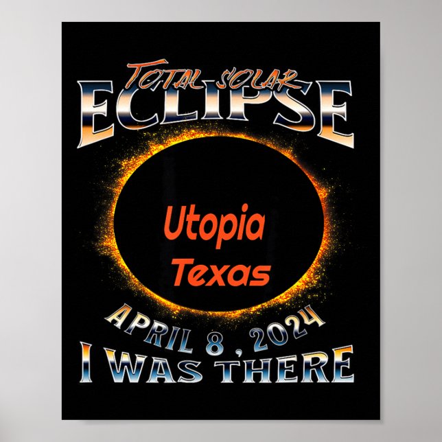 Jag solförmörkelse Utopia Texas Där Poster (Framsidan)