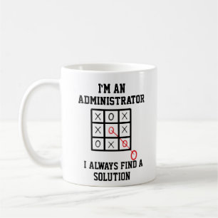 Jag Som Administratör Hittar Alltid En Lösning Mug Kaffemugg