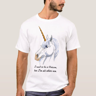 Jag som är van vid, är en Unicorn Tee Shirt