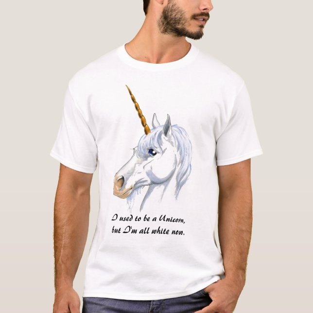 Jag som är van vid, är en Unicorn Tröja (Framsida)