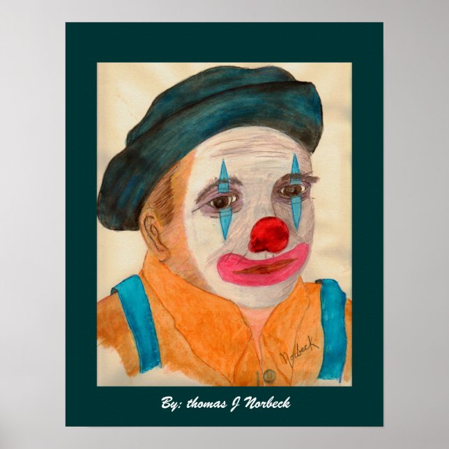 Jag som clown, av: thomas J Norbeck Poster (Framsidan)