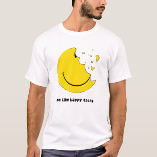 Jag som lycklig ansikte skjorta tee shirt