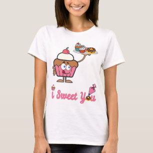 Jag sötade dig med en cupkaka t shirt