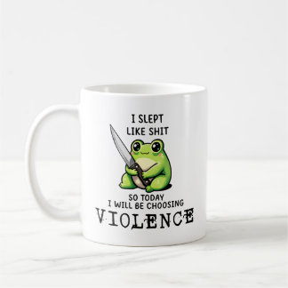 Jag Sov Som S Så Idag Väljer Jag Våld Groda Kaffemugg