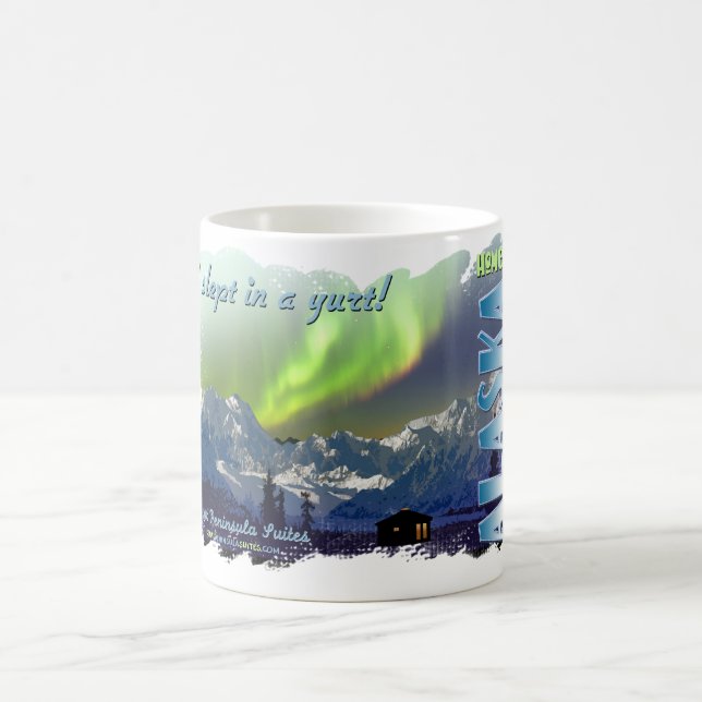 Jag sovade i en Yurt Kaffemugg (Center)