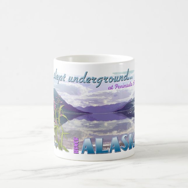 Jag sovade tunnelbanan kaffemugg (Center)