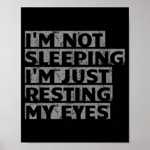 Jag sover inte, jag vilar bara ögonen faders poster