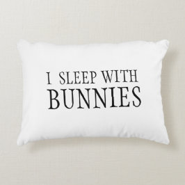 Jag sover med Bunnies Pillow Prydnadskudde